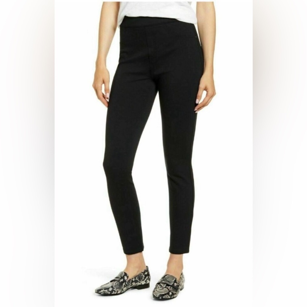 Women's Black Slim Ponte Ankle Pants